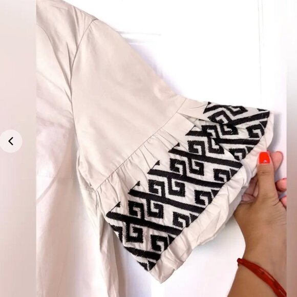 Banana Republic Embroidered-Sleeve Mini Dress (NWT) - Picture 3 of 5